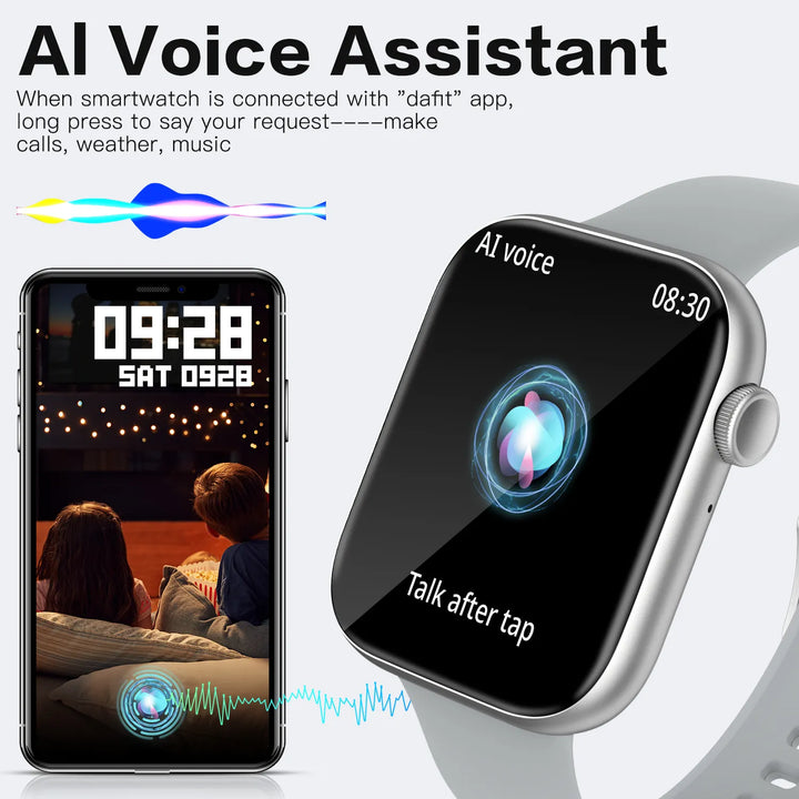 BLUETOOTH CALLS ,AI VOICES,120+ SPORT SMART WATCH