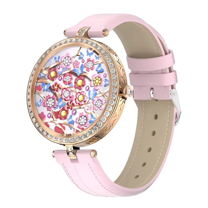 SHINNY RHINESTONE DIAL CALL ANSWER CALL SMARTWATCH