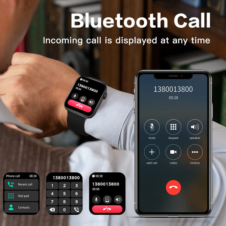 BLUETOOTH CALLS ,AI VOICES,120+ SPORT SMART WATCH